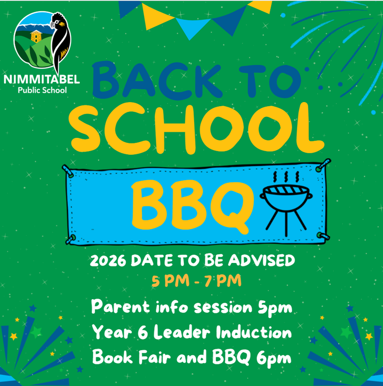 A Back to School BBQ invitation saying that the 2026 date will be advised